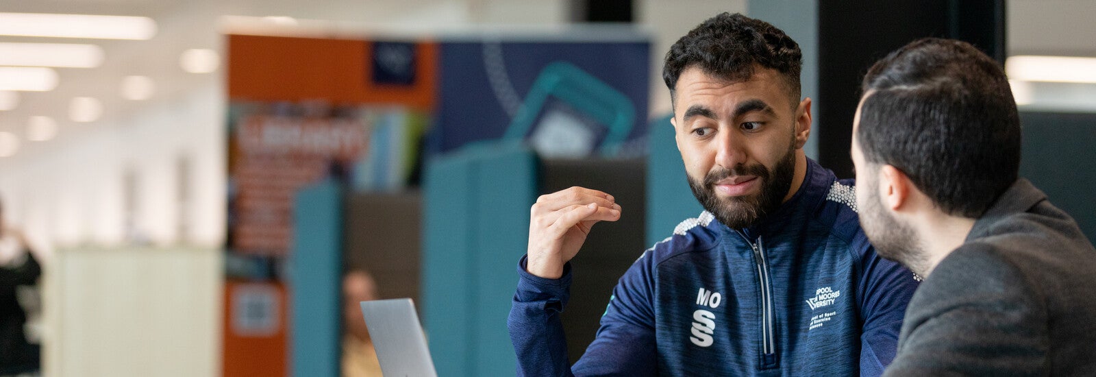 Students studying on computers