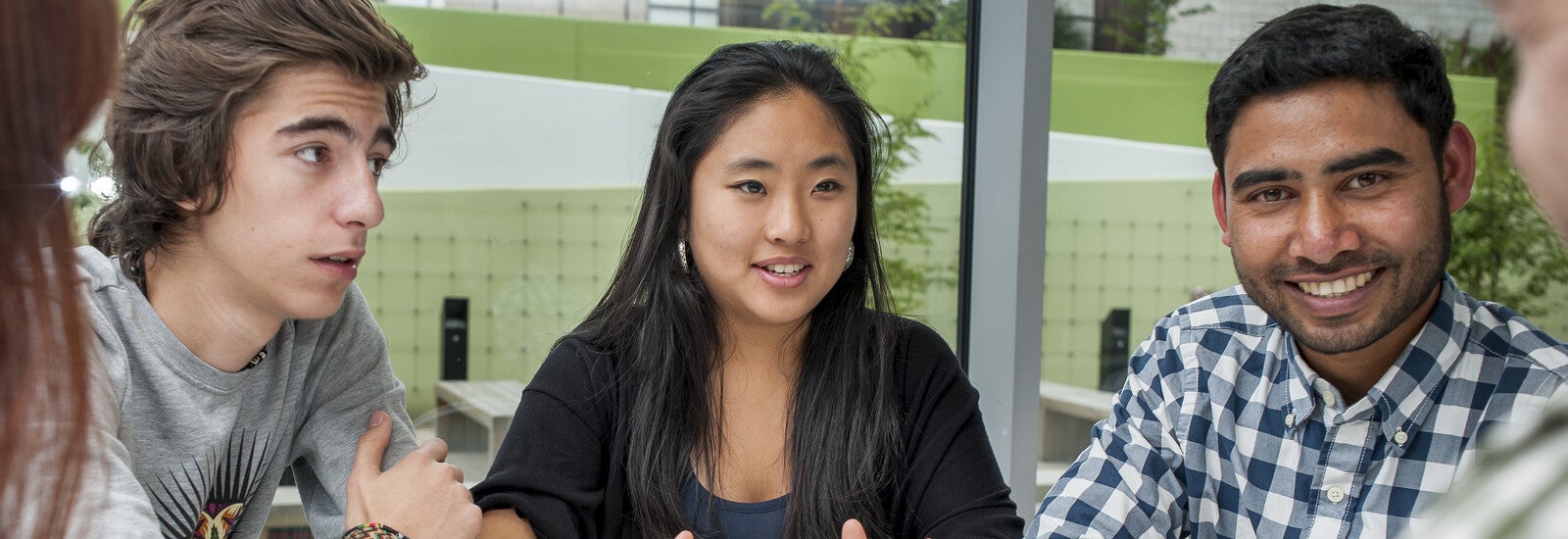 Three Kingston University international students