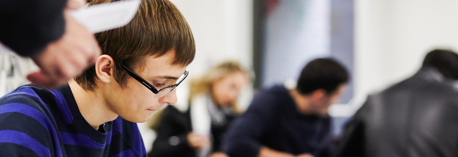 Kingston ISC student in a classroom