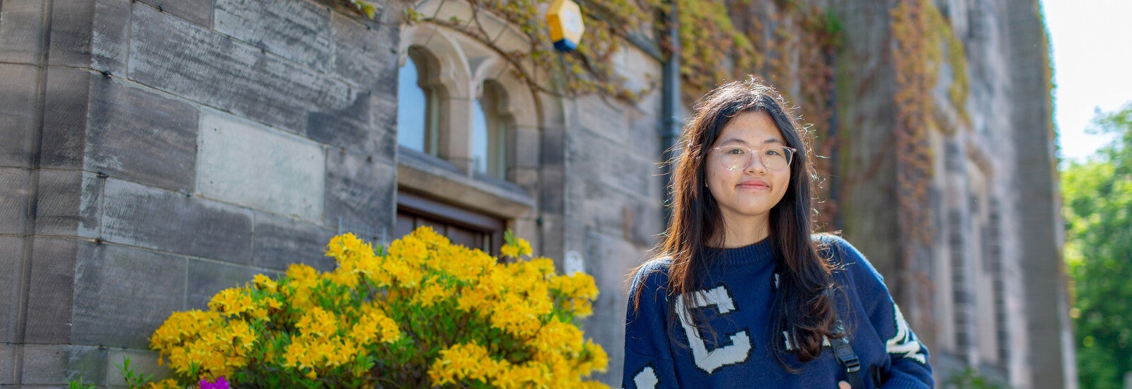 Student sitting in class