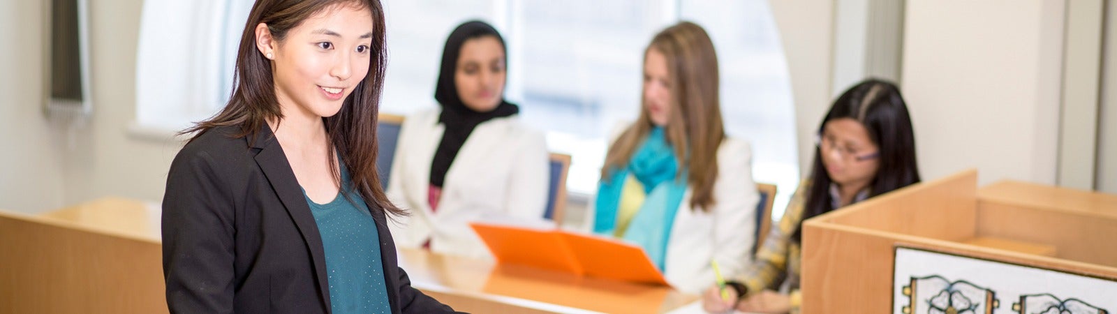 Students in class