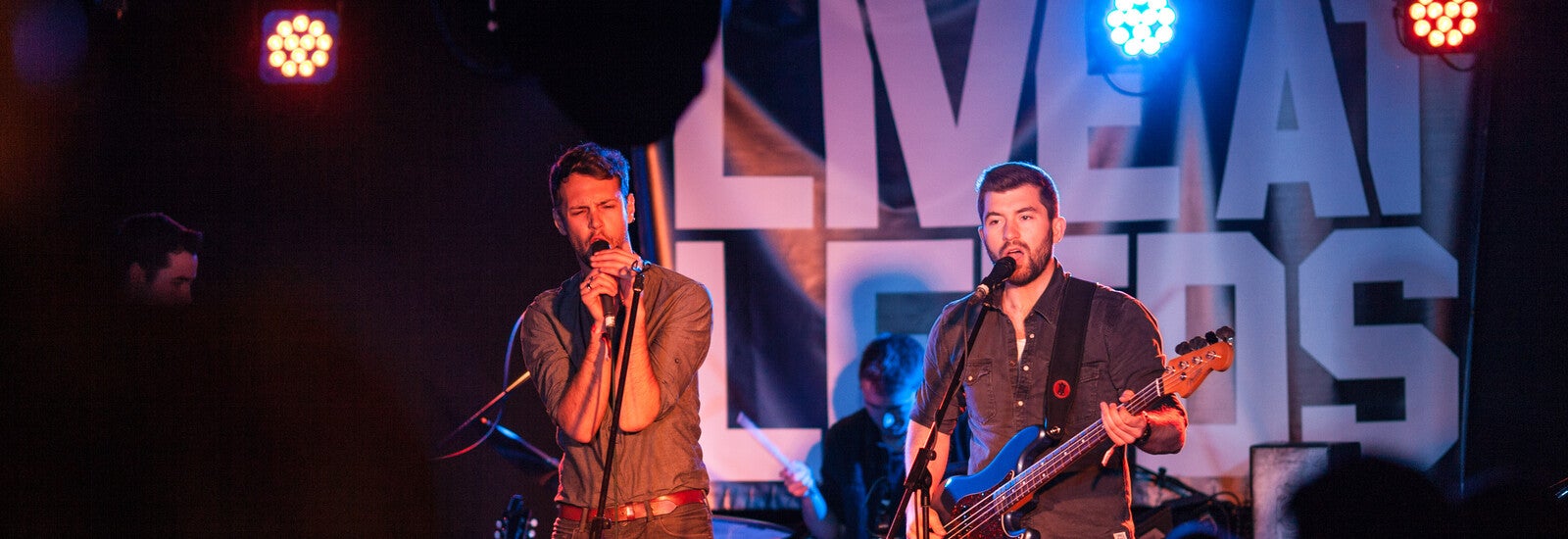 Band playing at a venue