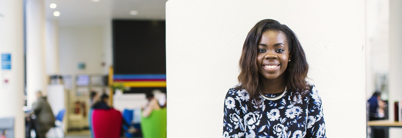 International student on campus