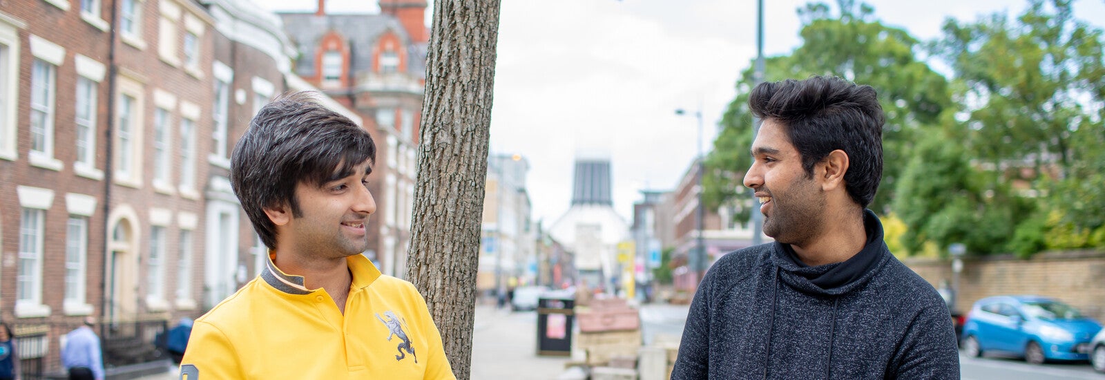 Two students in Liverpool
