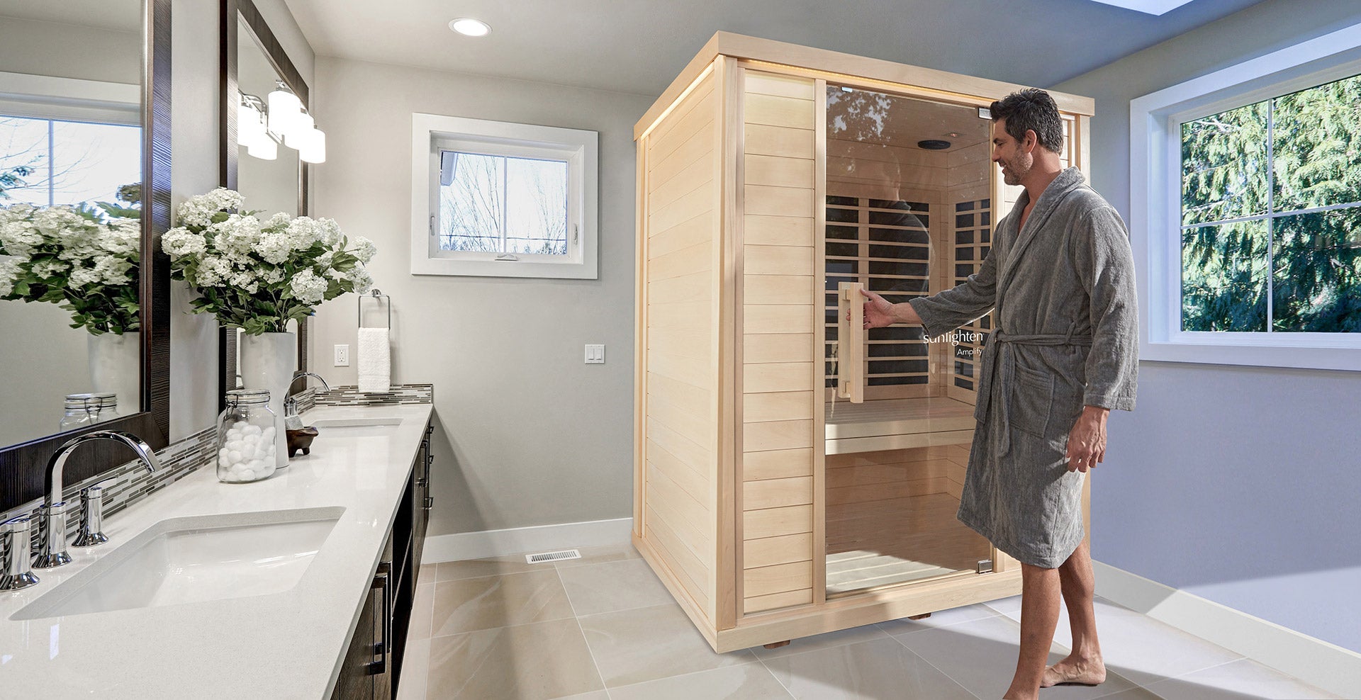 Amplify 3 person full spectrum infrared sauna