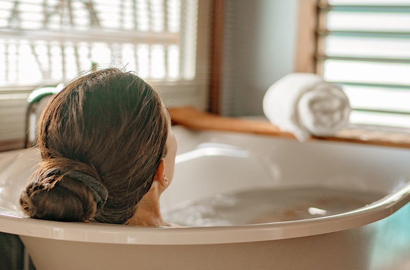Woman in tub