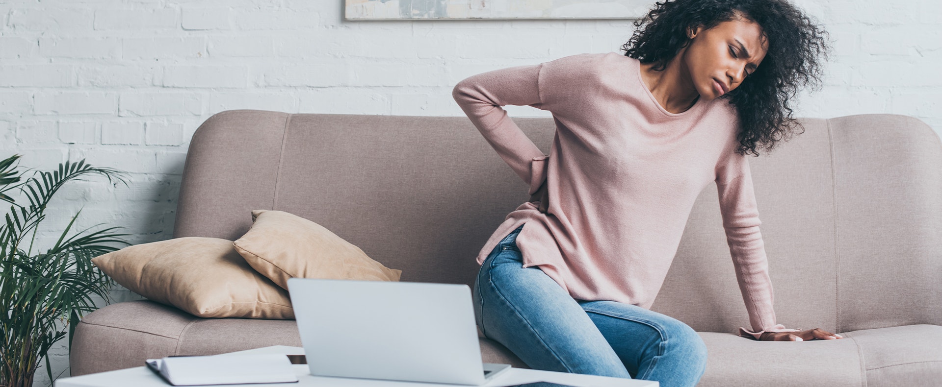 Woman back pain