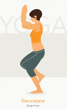 Yoga eagle pose