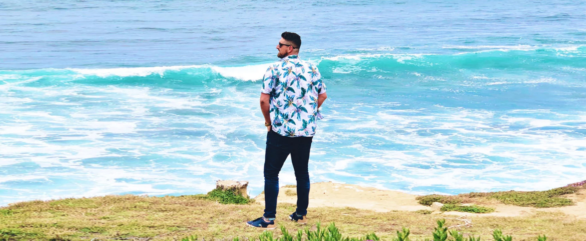 Overlooking ocean