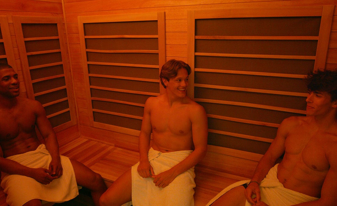 Muscle Recovery using an Infrared Sauna at the Gym