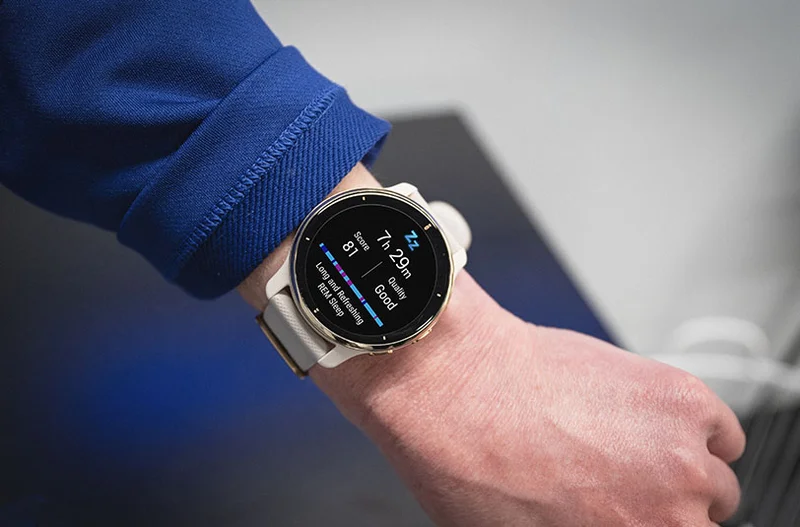 Jackie Stiles' sleep score on her Garmin watch