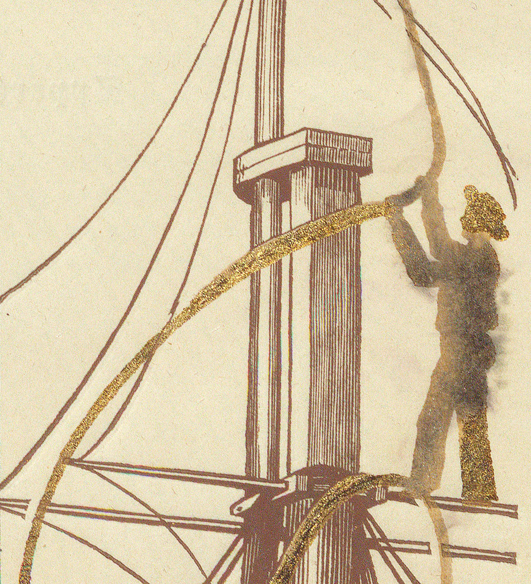 The unlucky sailor, from Three Experimental Illustrations of a General Law of Electrical Discharge, p. 14. 