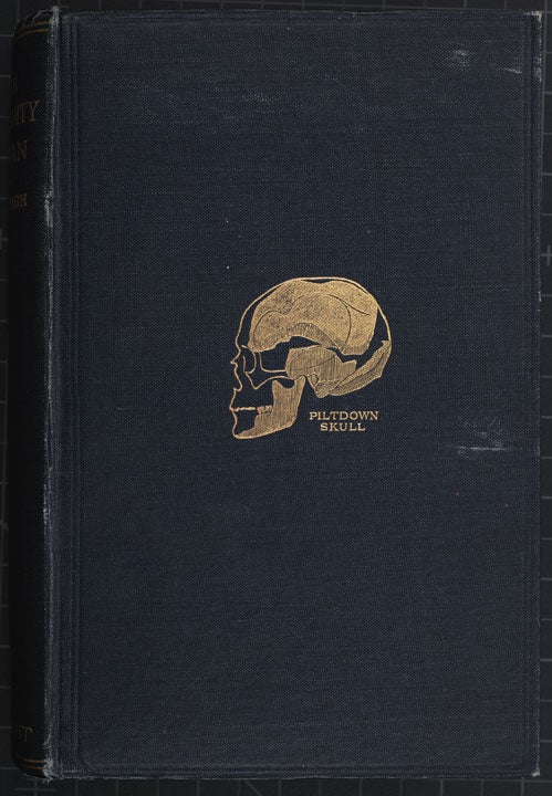 Cover. Image source: Keith, Arthur. The Antiquity of Man. Philadelphia: J. B. Lippincott; London: Williams & Norgate, [1915].
Courtesy of William B. Ashworth.