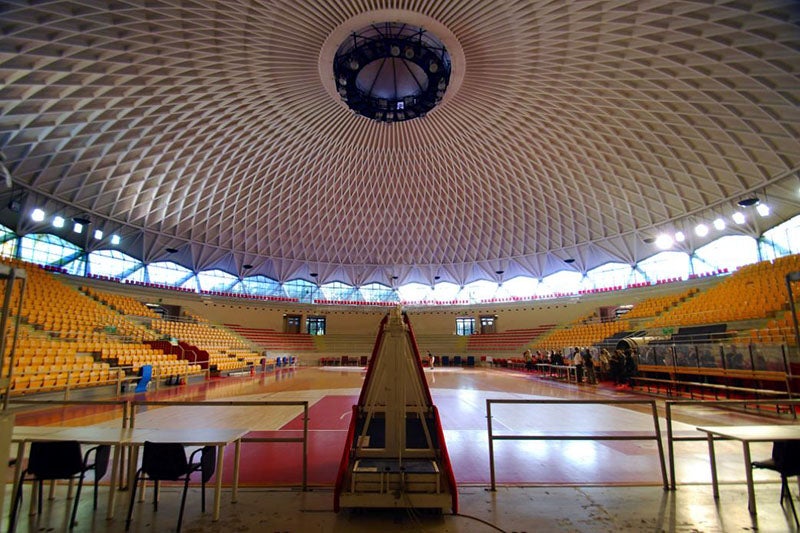 Palazzetto del Sport, Rome, Italy, designed by Pier Luigi Nervi, and built by his construction firm, Nervi &amp; Bertoli (author’s files)