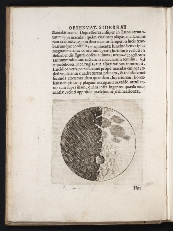Scan of Galileo Galilei's Sidereus Nuncius