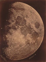 “Moon, March 6, 1865,” albumen silver print from an original negative by Lewis M. Rutherfurd, Mar. 6, 1865, Hallmark Collection, Nelson-Atkins Museum of Art, Kansas City (art.nelson-atkins.org)