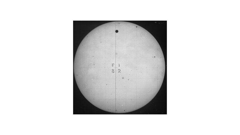 The 1882 transit of Venus across the Sun, photograph, 1882 (hubblesite.org)