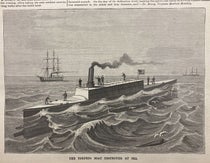 Torpedo boat Destroyer, designed and built by John Ericsson, steel-engraving, Scientific American, vol. 60(12), p. 183, Mar. 23, 1889 (The Linda Hall)