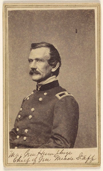 Portrait of Andrew Atkinson Humphreys, <i>carte de visite</i>, ca 1862 (getty.edu)