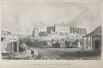 “Remains of the Cathedral at Concepcion, Ruined by the great earthquake of 1835,” etching after a drawing by John Clements Wickham,  Narrative of the Surveying Voyages of His Majesty's ships Adventure and Beagle, by Robert FitzRoy et al., vol. 2, p. 405, 1839 (Linda Hall Library)