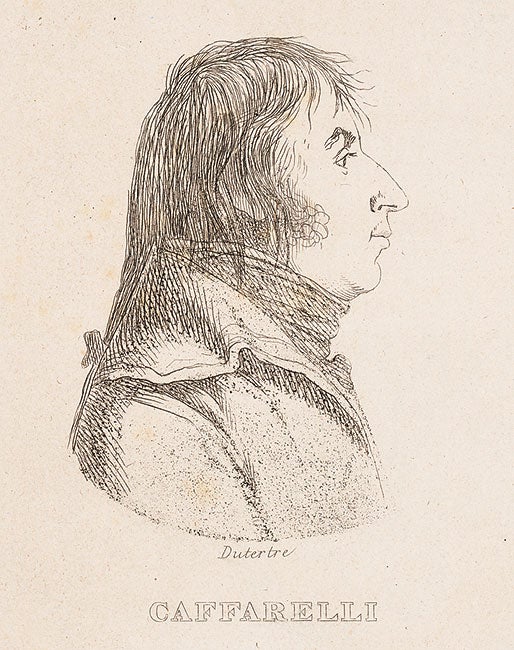 Louis-Marie-Joseph-Maximilian Caffarelli du Falga (1756-1799) was commander of the Corps of Engineers and responsible for the procurement of all the expedition equipment and its library.