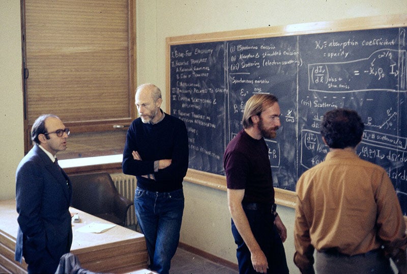 Kip Thorne in 1972 (second from right) (Wikimedia commons)