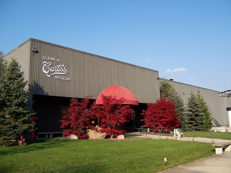 Outside of the Glenn H. Curtiss Museum, Hammondsport, New York (tripadvisor.com)