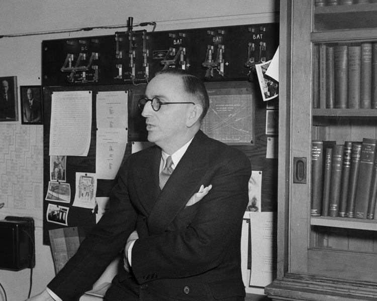 Portrait of Warren Weaver, photograph, 1940, NARA Archives (nara.getarchive.net)