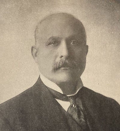 Portrait of Anthony F. Lucas, undated photograph, from Spindletop, by James A. Clark and Michel T. Halbouty, plate foll. p. 52, 1952 (author’s copy)