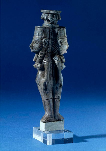 Small sculpture of ivory, a handle of some sort, one of the Nimrud ivories found by William Lotfus at Mosul, 1854-55, British Museum item 118102 (britishmuseum.org)