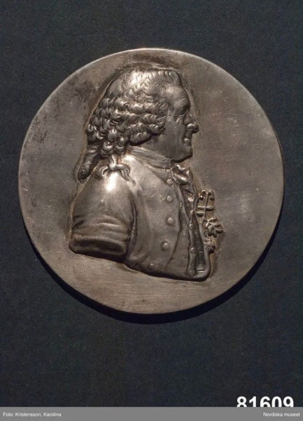 Portrait medal of Carl Linnaeus, Nordic Museum, Stockholm (digitaltmuseum.se)
