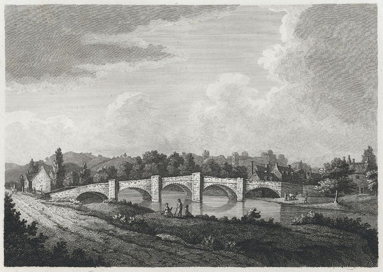 Wheatstone bridge, Farmington, Conn., designed and built by Charles Wheat, engraving, 1806 (Wikimedia commons)
