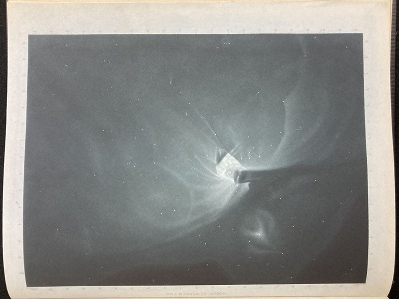The Great Nebula of Orion, drawing by George Phillips Bond, Annals of the Harvard College Observatory, frontispiece, vol. 5, 1867 (Linda Hall Library)