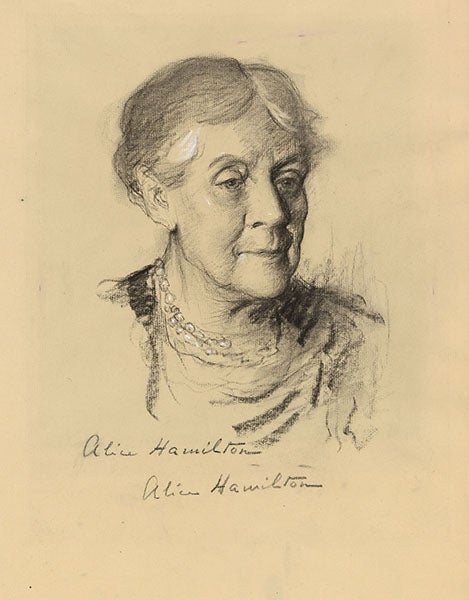 Portrait of Alice Hamilton, age 78, chalk and charcoal on paper, by Samuel Johnson Woolf, 1947, National Portrait Gallery (npg.si.edu)
