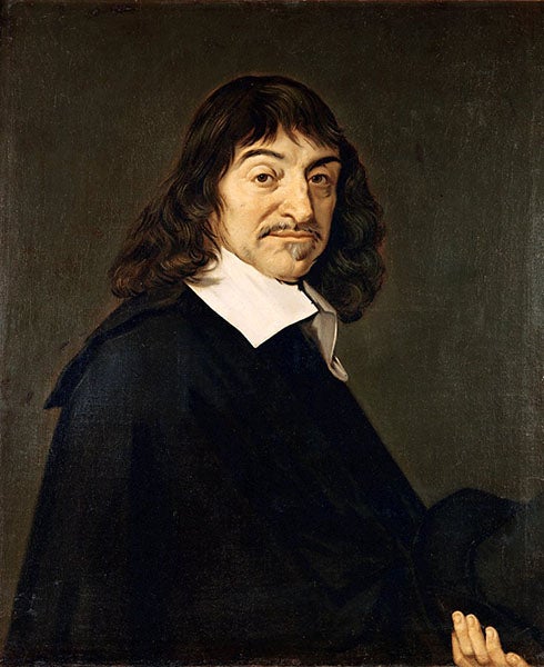 Portrait of René Descartes, formerly attributed to Frans Hals, Louvre, 1649 (Wikimedia commons)