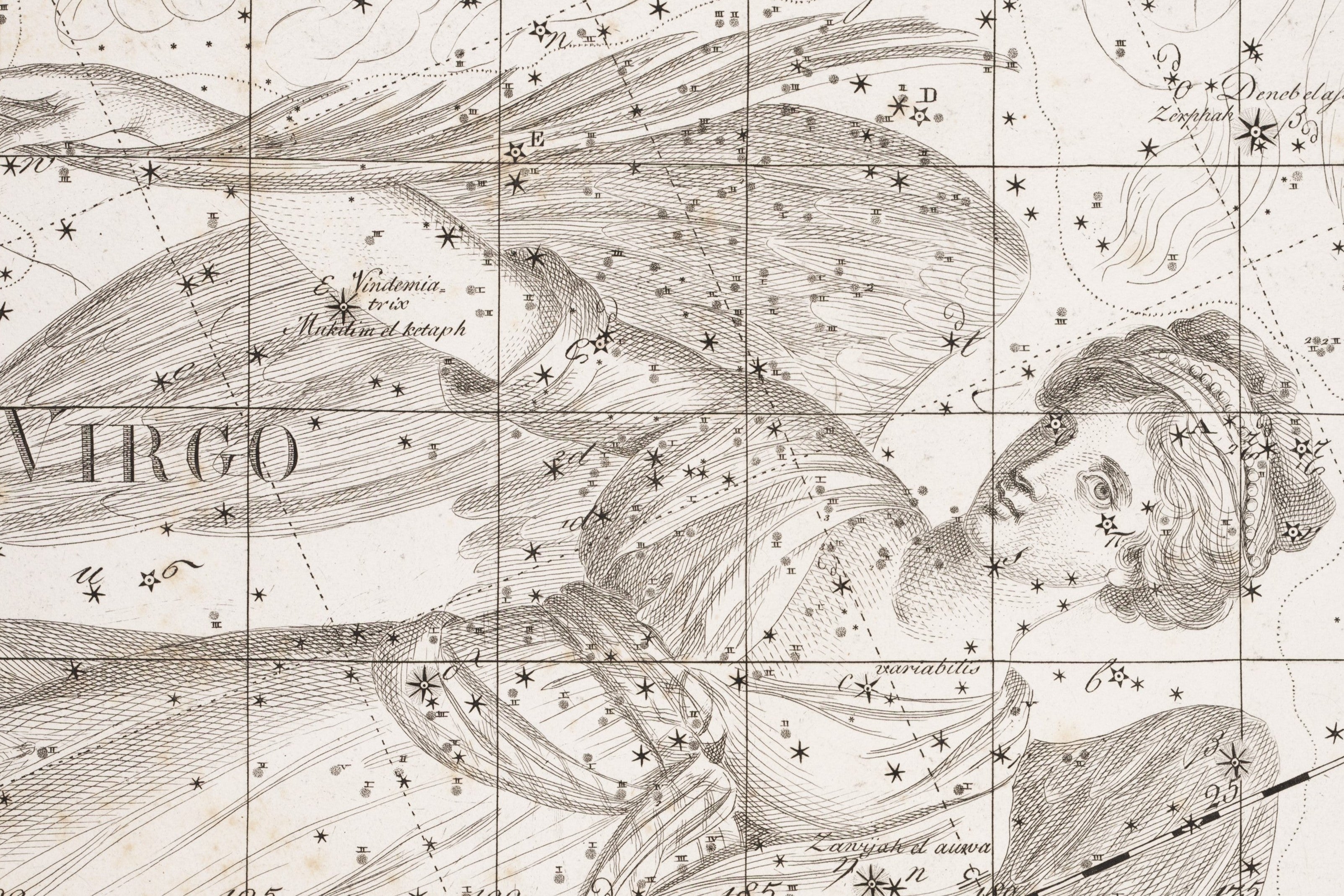 Enhanced detail of Virgo.