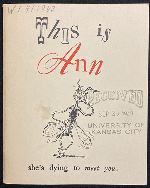 Front cover and title page, This is Ann!, [by Theodor Seuss Geisel and Munro Leaf], 1943 (The Linda Hall)