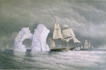 HM Steamship Phoenix, with Talbot and Diligence, passing an iceberg, watercolor by Edward Augustus Inglefield, 1853, National Maritime Museum, Greenwich (rmg.co.uk)