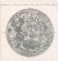 The Full Moon with nomenclature, detail of Réduction de la grande carte de la lune de J. Dom. Cassini, broadside engraving, by Jean-Dominique, comte de Cassini, 1788 (Linda Hall Library)