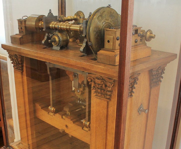 A copying lathe built by Andrey Nartov and presented to the King of France, 1719, on display in the Musée des Arts et Métiers, Paris (gracesguide.co.uk)