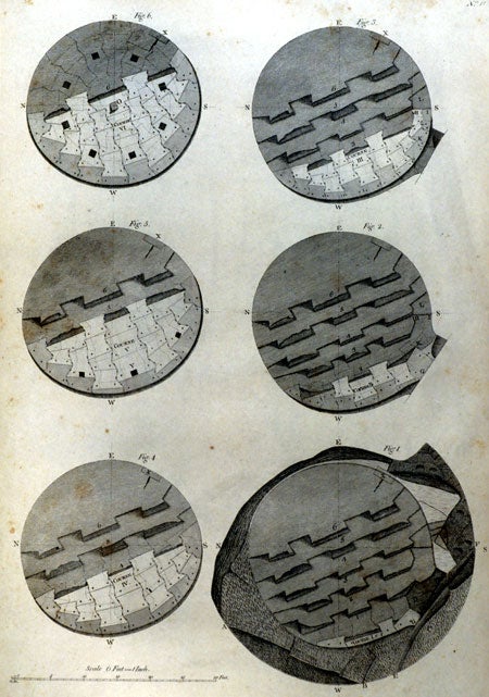The six foundation courses of the Edystone Lighthouse. Image source: Smeaton, John. A Narrative of the Building and a Description of the Construction of the Edystone Lighthouse with Stone. 2nd ed., corr. London: Printed for G. Nichol, 1793, pl. 10.