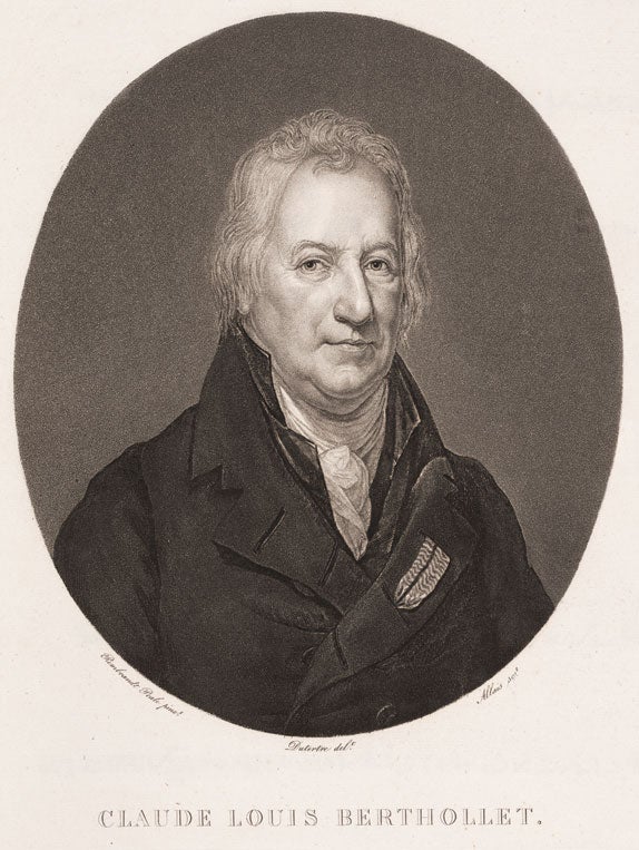 Claude-Louis Berthollet, from Description de l’Égypte Antiquités, Mémoires v 2.