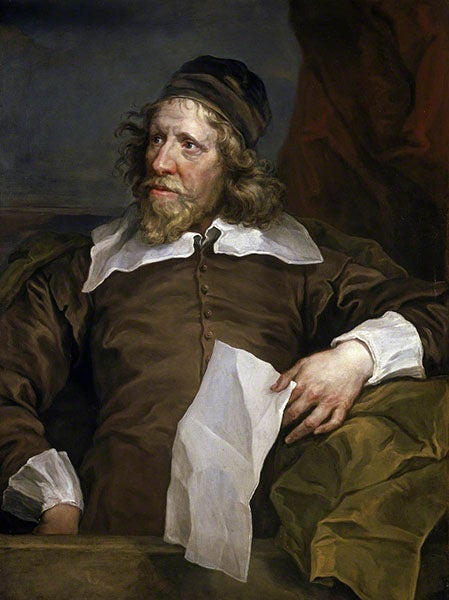 Portrait of Inigo Jones, oil on canvas, by William Hogarth, after Anthony van Dyck, 1757, National Maritime Museum (artuk.org)