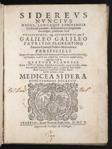 Titlepage, fine paper issue, Venice edition, Sidereus Nuncius