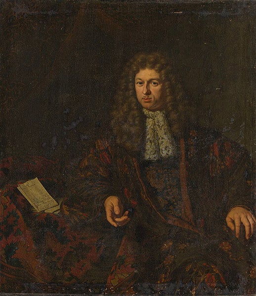 Portrait of Nicolaas Witsen, oil on canvas, by Michiel van Musscher, 1688, Rijksmuseum, Amsterdam  (Wikimedia commons)