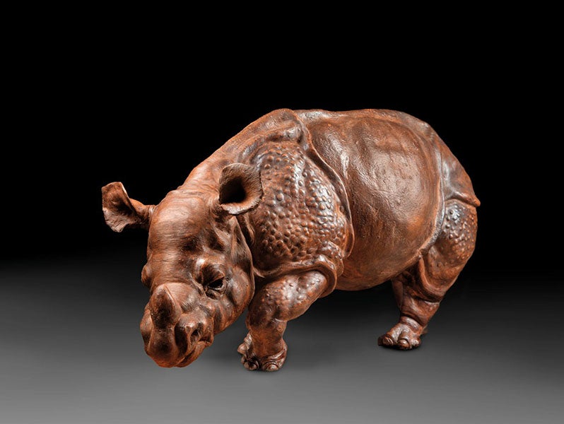 Statuette of Clara the Rhino, sculpted by Peter Camper, 18th-century, recently acquired (2025) by the Rijksmuseum, Amsterdam (rijksmuseum.nl)