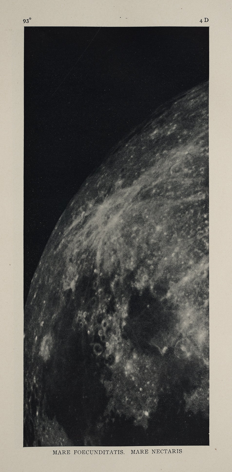 Image source: Pickering, William Henry. The Moon; a Summary of the Existing Knowledge of Our Satellite. New York: Doubleday, Page & Company, 1903, pl. 4D.