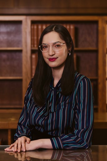 Photo of Kristina Gabuardy, Program Manager at the Linda Hall Library.