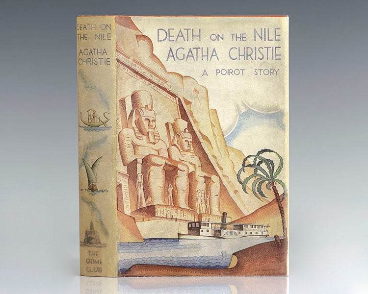 Dust jacket, Death on the Nile, by Agatha Christie, first edition, 1937, offered for sale by Raptis Rare Books (raptisrarebooks.com)