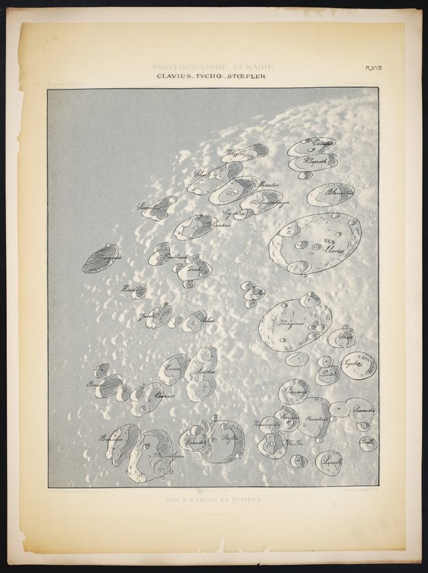 Scan of Atlas Photographique de la Lune overplate XVII